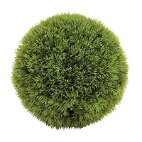 CosmoLiving by Cosmopolitan 9" Green Contemporary Style Faux Grass Ball Artificial Foliage