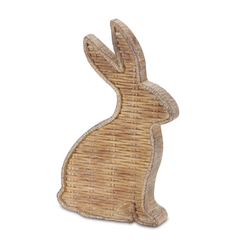 Wicker Rabbit Décor Set, 7.25" & 9"