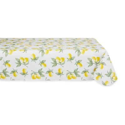 Summer Lemons Vinyl Tablecloth 60" x 84"