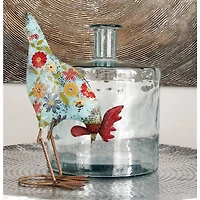 17" Clear Glass Farmhouse Vase