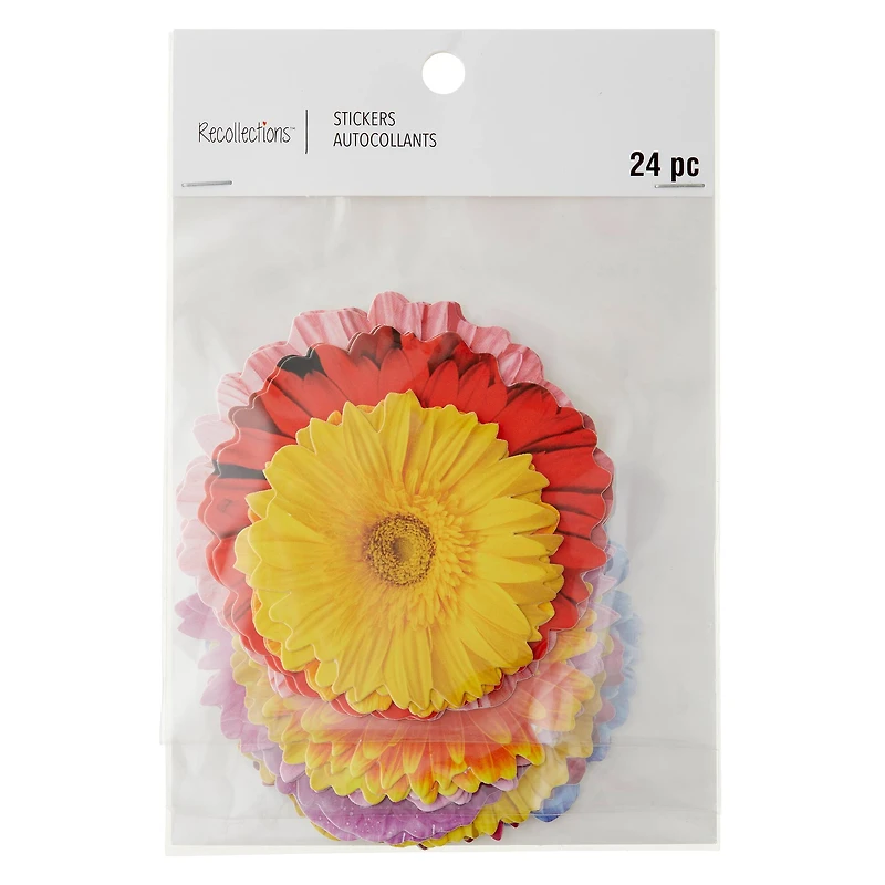 Gerbera Daisy Die Cut Stickers by Recollections™