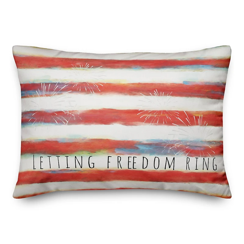 Letting Freedom Ring Throw Pillow
