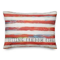 Letting Freedom Ring Throw Pillow