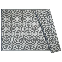 DII® Gray Infinity Circle Outdoor Rug, 4ft. x 6ft.
