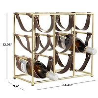 Gold Metal  Wine Rack