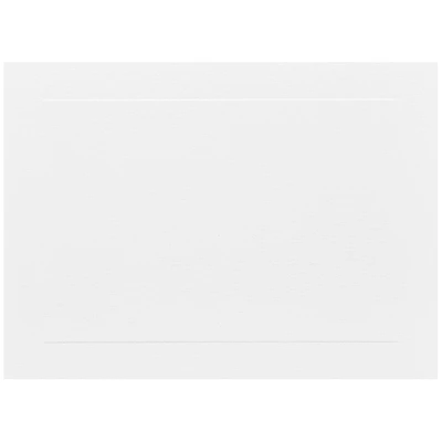JAM Paper 5" x 7" White Panel Blank Flat Note Cards