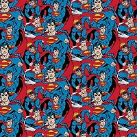 DC Comics Superman Crowd Precut Cotton Fabric