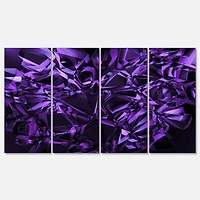 Designart - Purple Crystal Texture Design