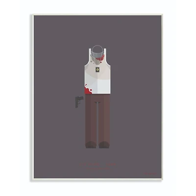 Stupell Industries Die Hard Wooden Wall Plaque