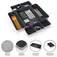 Welaxy Felt Piece Drawer Organizer Tray Set