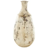 Brown Ceramic Antique Style Distressed Vase