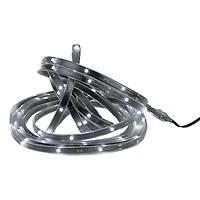 18' Pure White LED Outdoor Christmas Linear Tape Lighting - Black Finish