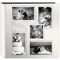 Pioneer® Wedding 5-Up Sewn Embossed Collage Frame Photo Album