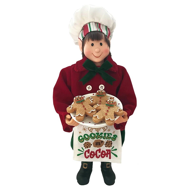 Santa's Workshop 12" Cookies & Cocoa Elf