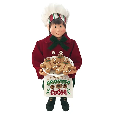 Santa's Workshop 12" Cookies & Cocoa Elf