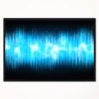 Designart - Blue Ice Flame Abstract