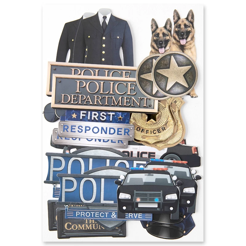 Police Die Cut Stickers by Recollections™