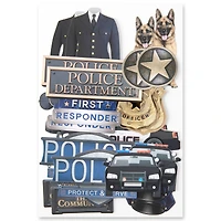 Police Die Cut Stickers by Recollections™