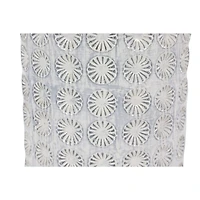 CosmoLiving by Cosmopolitan White Porcelain Coastal Style Vase, 8" x 18"