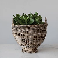 Hello Honey® Medium Natural Woven Rattan Storage Basket