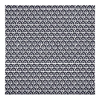 Navy Wavy Arch 10" x 10"  Cotton Twill Napkin