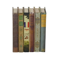 Multicolored Wooden Traditional Book Box Set