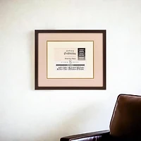 6" x 8" Walnut Document Frame with Triple Mat by Studio Décor®