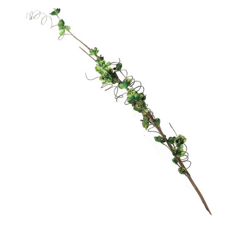 Green Sugared Fruit Spray with Glitter Accents