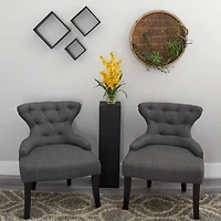 19" Yellow Dancing Lady Orchid Arrangement in Glass Vase