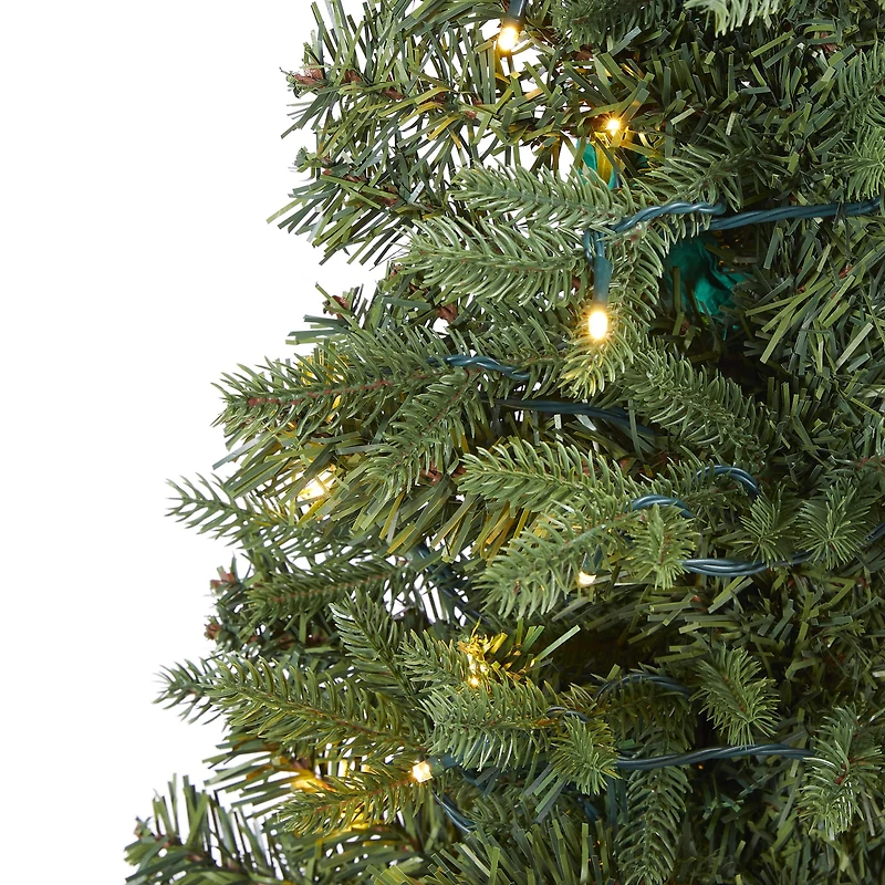 4ft. Pre-Lit Vermont Fir Artificial Christmas Tree with Clear LED Lights