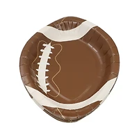 24 Packs: 8 ct. (192 total) 7" Football Shaped Snack Plates by Celebrate It™