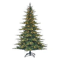 7.5ft. Pre-Lit Utah Artificial Fir Christmas Tree, Clear Lights