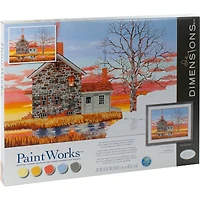 Dimensions® PaintWorks™ Paint-by-Number Kit, Home at Sunset