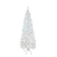 7.5ft. Pre-Lit White Pine Artificial Christmas Tree, Warm White LED Lights