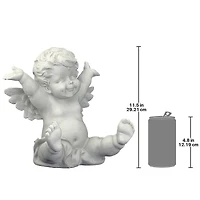 Design Toscano 11.5" Topsy, The Tumbling Cherub Statue