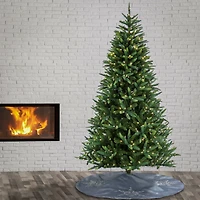 7.5ft. Pre-Lit Spada Pine Artificial Christmas Tree, Clear LED Lights