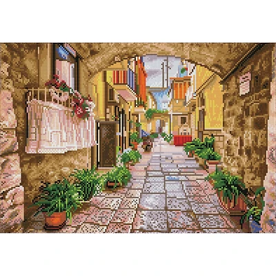 Diamond Dotz® Intermediate Rustic Street Pre-Framed Diamond Painting Kit