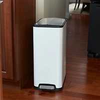 Household Essentials Rectangle Stainless Steel Trash Can