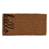 Hello Honey® Black & Brown Hello Natural Coir Doormat