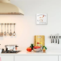 Farm Time Rise & Shine Rooster Wall Art