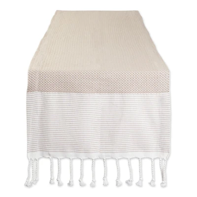 DII® 72" Stone Bordered Dobby Table Runner