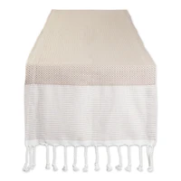 DII® 72" Stone Bordered Dobby Table Runner