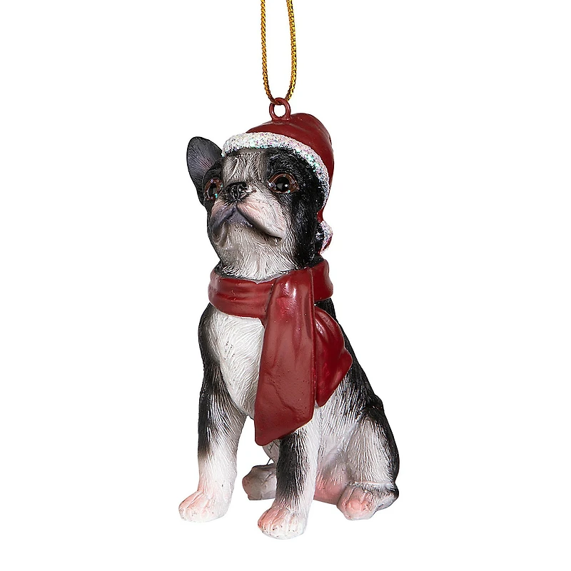 Design Toscano 3.5" Boston Terrier Ornament Sculpture