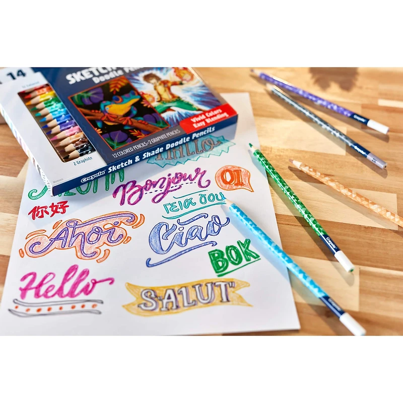 Crayola® Sketch & Shade Doodle Pencils, 14ct.