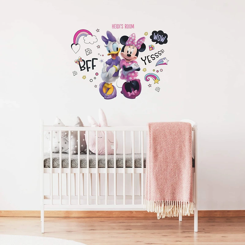 RoomMates Minnie Mouse Peel & Stick Giant Wall Decal Set with Alphabet