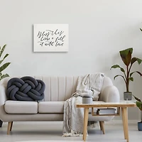 Stupell Industries Bless This Home with Love Family Canvas Wall Art