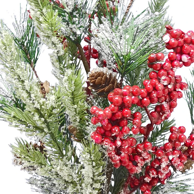 22" Icy Pine, Berry & Pinecone Deluxe Bush by Ashland®