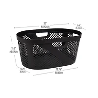 Mind Reader 40L Ventilated Laundry Basket with Cut Out Handles