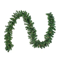 9ft. Clear Dura Lit® Lighted Oak Creek Pine Garland