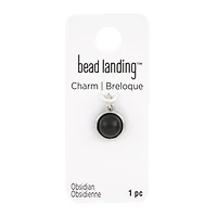 Round Obsidian Charm by Bead Landing™